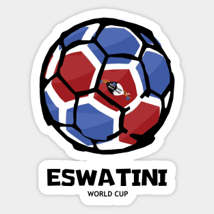 Eswatini Football Country Flag Sticker